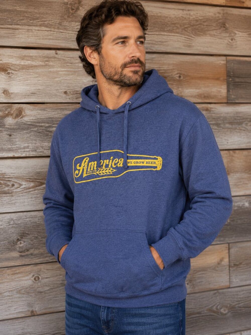 Rural Cloth America Beer Hoodie 2XL Americana Western Streetwear NWT